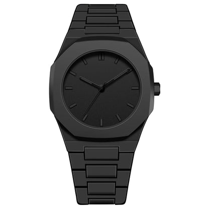 New Product Launch Classic Brand Black PC Plastic Strap Waterproof Quartz Watch for Men and Women Leisure Sports Clock